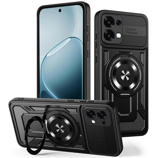 Deksel for Oppo A6 Pro 5G / A6 Pro 4G, Techsuit, RuggedCam, Svart