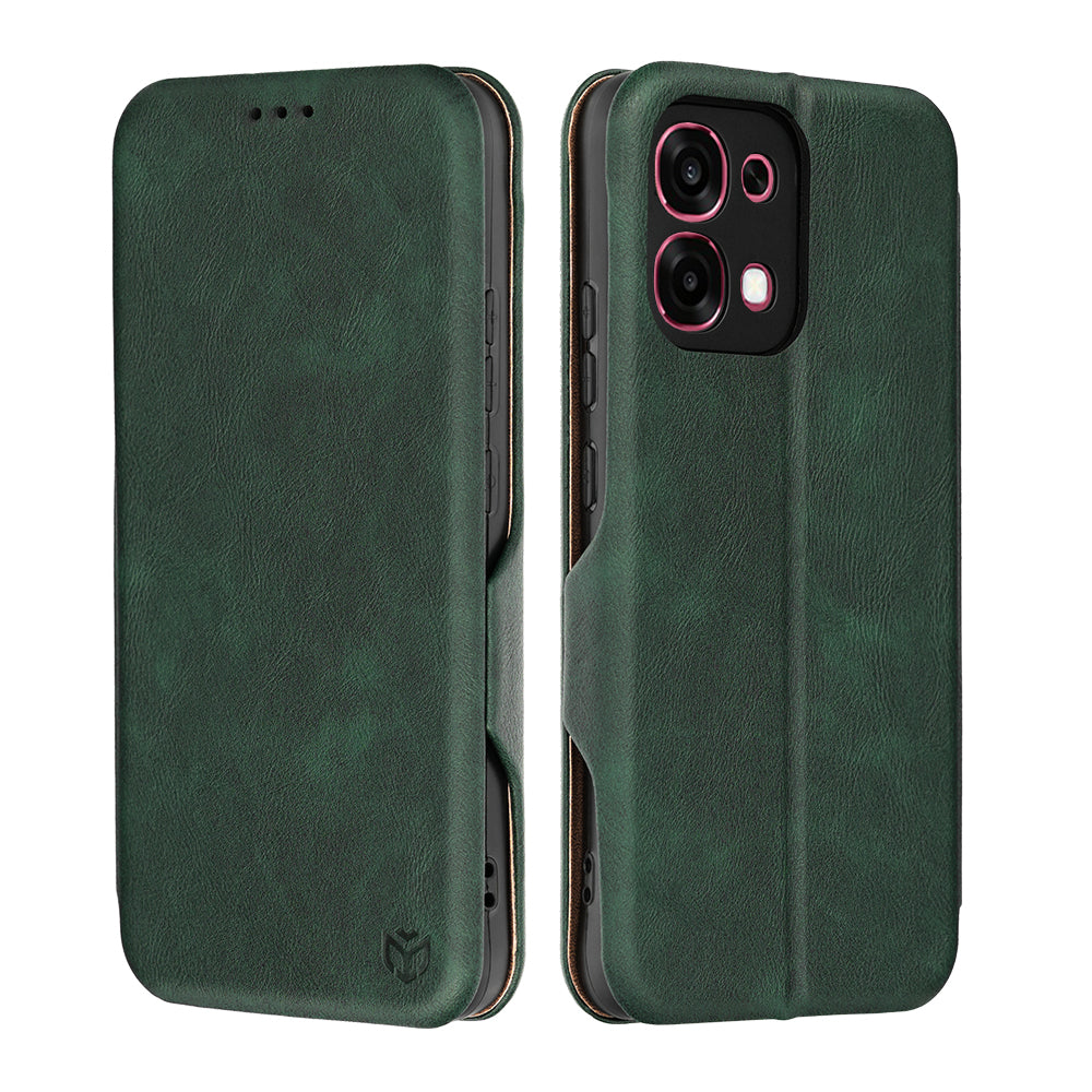 Deksel for Oppo A6 Pro 5G / A6 Pro 4G, Techsuit, Safe Wallet Plus, Grønn