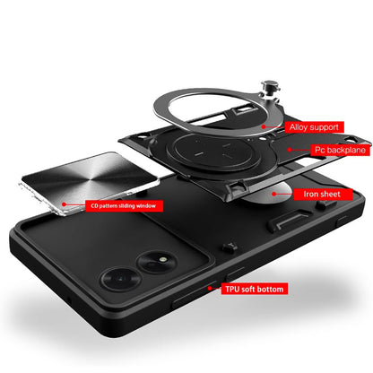 Deksel til Oppo A60, Techsuit, CamGuard Pro, Rød
