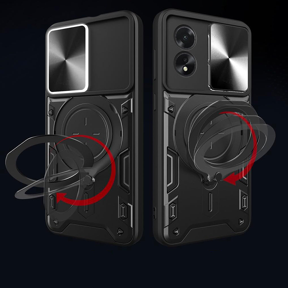 Deksel til Oppo A60, Techsuit, CamGuard Pro, Rosa Gull