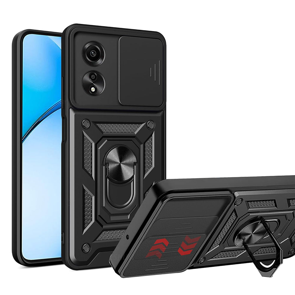 Deksel til Oppo A60, Techsuit, CamShield, Svart