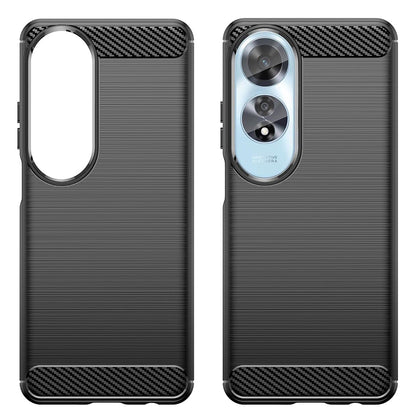 Deksel til Oppo A60, Techsuit, Karbon, Svart