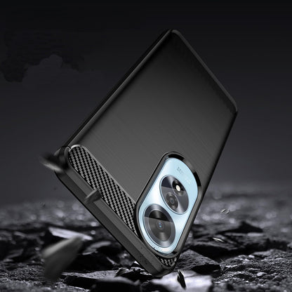 Deksel til Oppo A60, Techsuit, Karbon, Svart