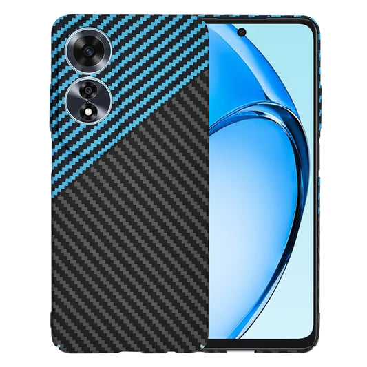 Deksel for Oppo A60, Techsuit, Carbonite FiberShell, Svart Bleu