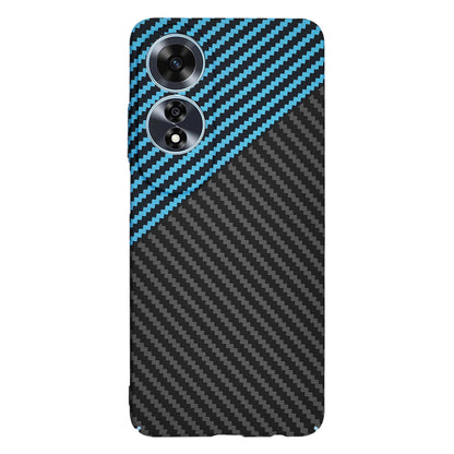 Deksel for Oppo A60, Techsuit, Carbonite FiberShell, Svart Bleu