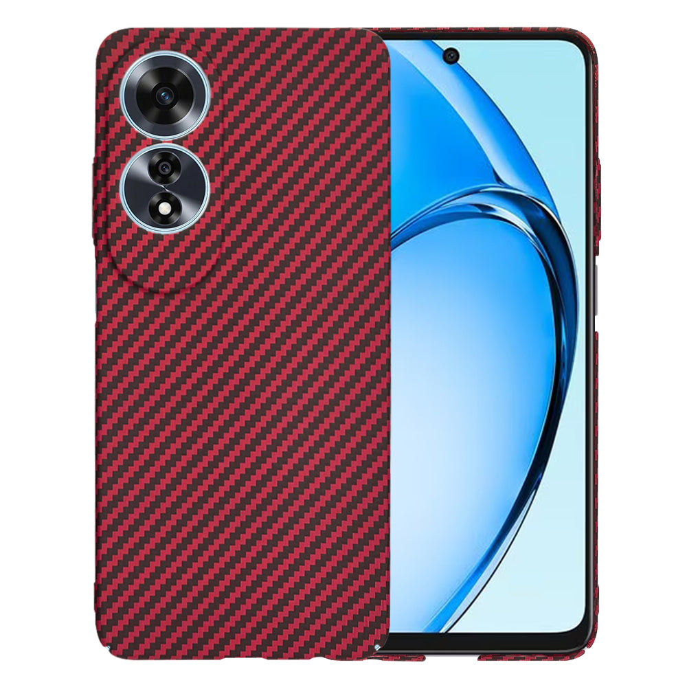 Deksel til Oppo A60, Techsuit, Carbonite FiberShell, Rød