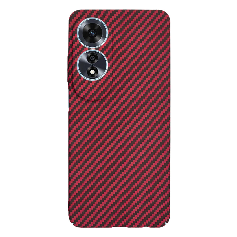 Deksel til Oppo A60, Techsuit, Carbonite FiberShell, Rød