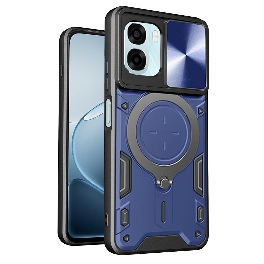 Deksel til Oppo A6k 4G / A6x 4G / A6x / A6 4G, Techsuit, CamGuard Pro, Blå