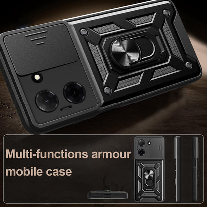 Deksel for Oppo A6k 4G / A6x 4G / A6x, Techsuit, CamShield, Blå