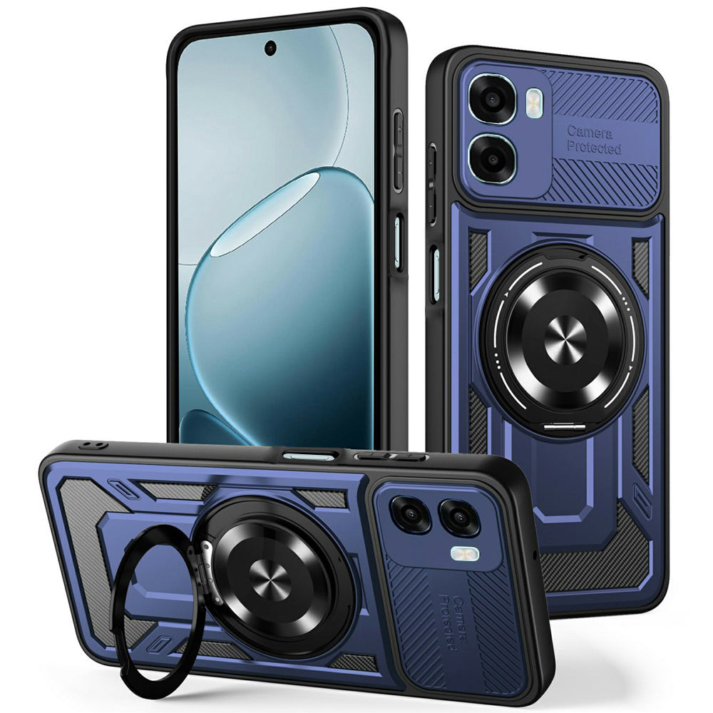 Deksel for Oppo A6k 4G / A6x 4G / A6x, Techsuit, RuggedCam, Blå
