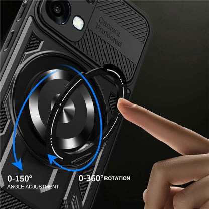 Deksel for Oppo A6k 4G / A6x 4G / A6x, Techsuit, RuggedCam, Blå
