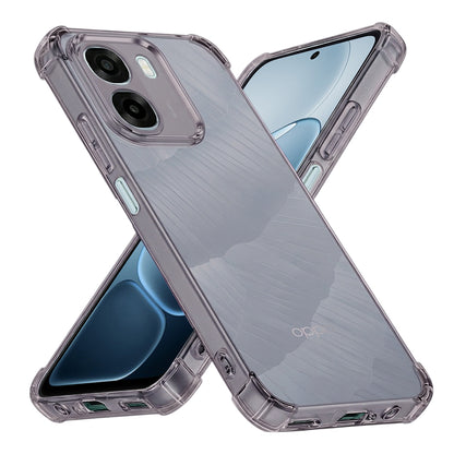 Deksel for Oppo A6k 4G / A6x 4G / A6x, Techsuit, Støtsikker Klar, Røykfarget