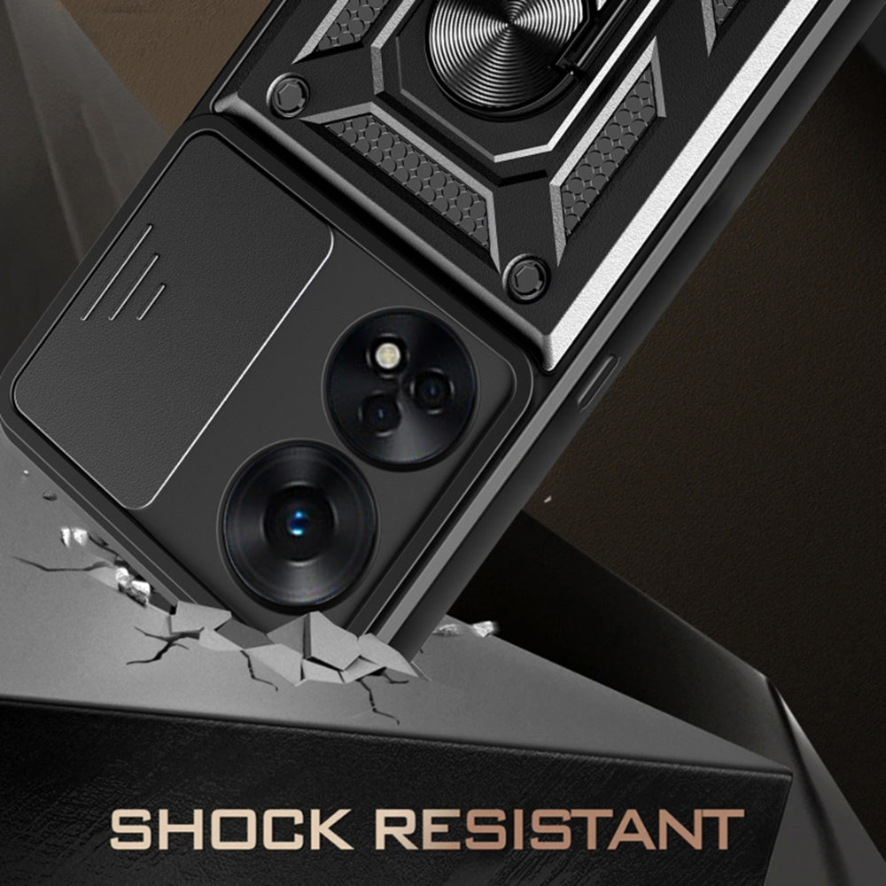 Deksel for Oppo A78 4G, Techsuit, CamShield, Svart