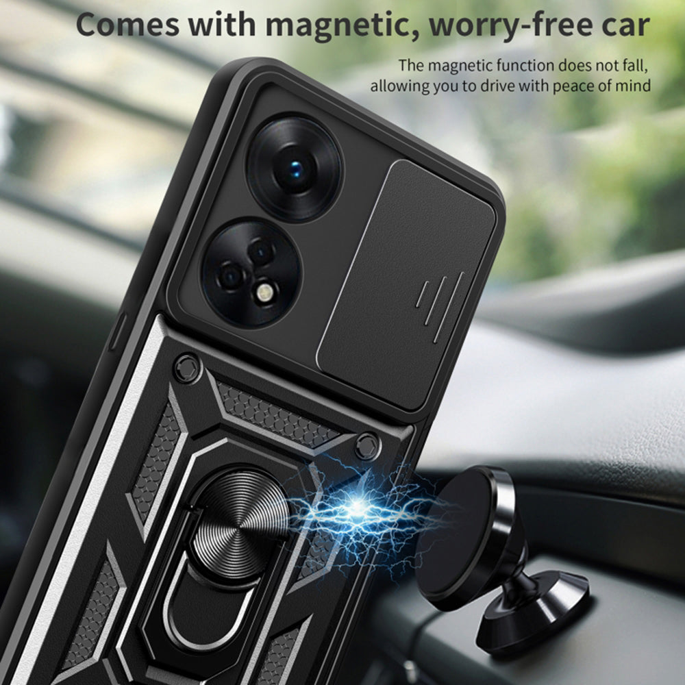 Deksel for Oppo A78 4G, Techsuit, CamShield, Grønn