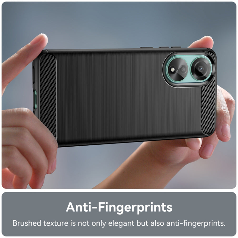 Deksel til Oppo A78 4G, Techsuit, Karbon, Svart