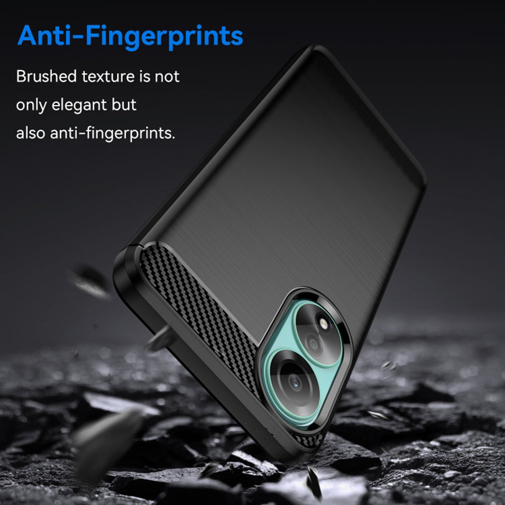Deksel til Oppo A78 4G, Techsuit, Karbon, Svart