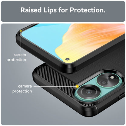 Deksel til Oppo A78 4G, Techsuit, Karbon, Svart