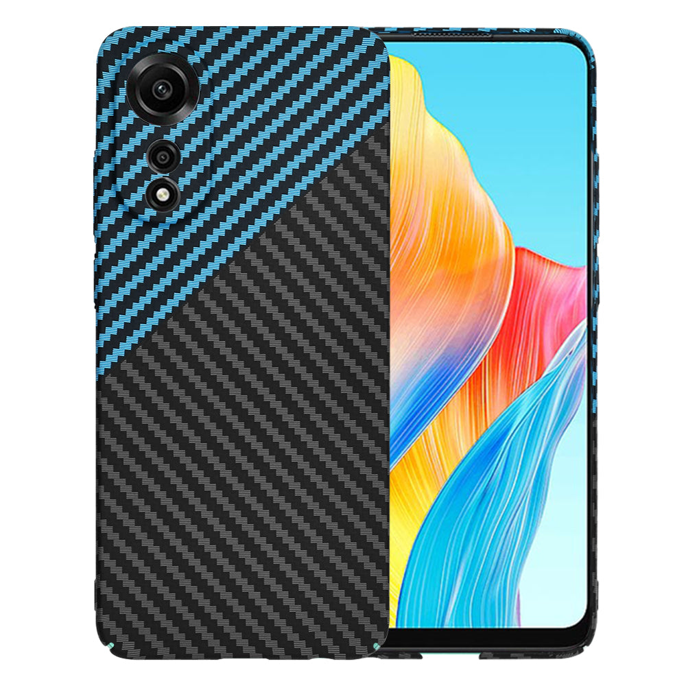 Deksel for Oppo A78 4G, Techsuit, Carbonite FiberShell, Svart Bleu
