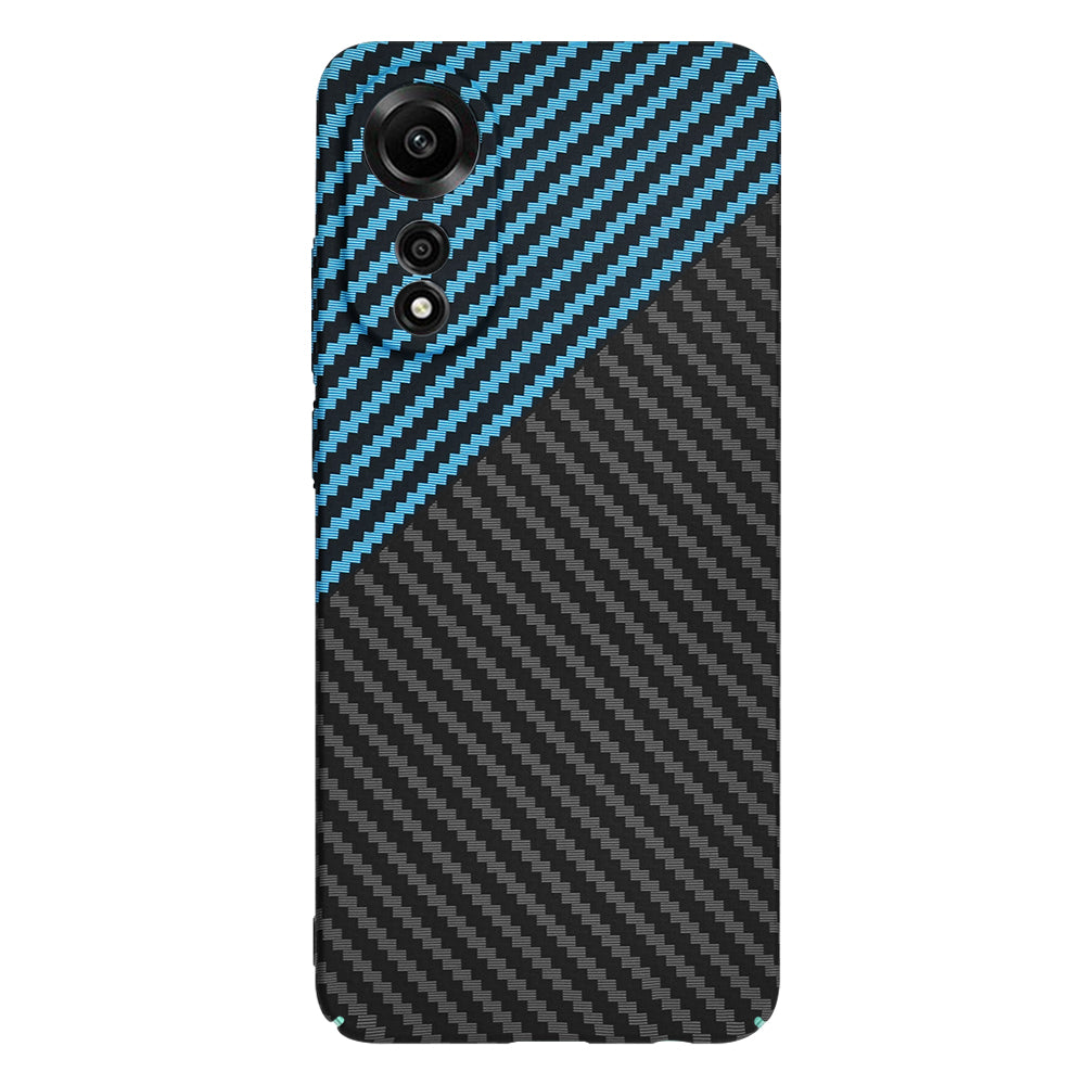 Deksel for Oppo A78 4G, Techsuit, Carbonite FiberShell, Svart Bleu