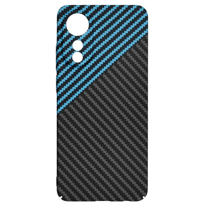 Deksel for Oppo A78 4G, Techsuit, Carbonite FiberShell, Svart Bleu