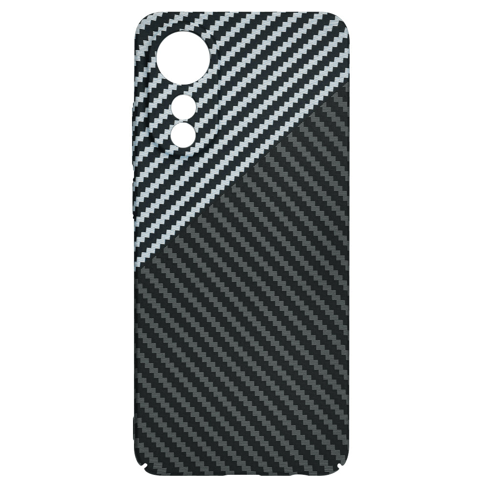Deksel for Oppo A78 4G, Techsuit, Carbonite FiberShell, Svart Grå