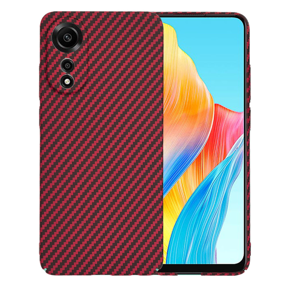 Deksel til Oppo A78 4G, Techsuit, Carbonite FiberShell, Rød