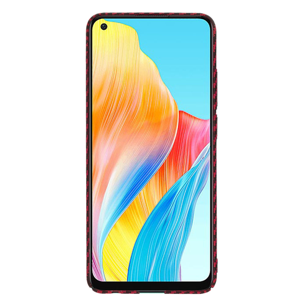 Deksel til Oppo A78 4G, Techsuit, Carbonite FiberShell, Rød