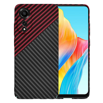 Deksel for Oppo A78 4G, Techsuit, Carbonite FiberShell, Svart Rød