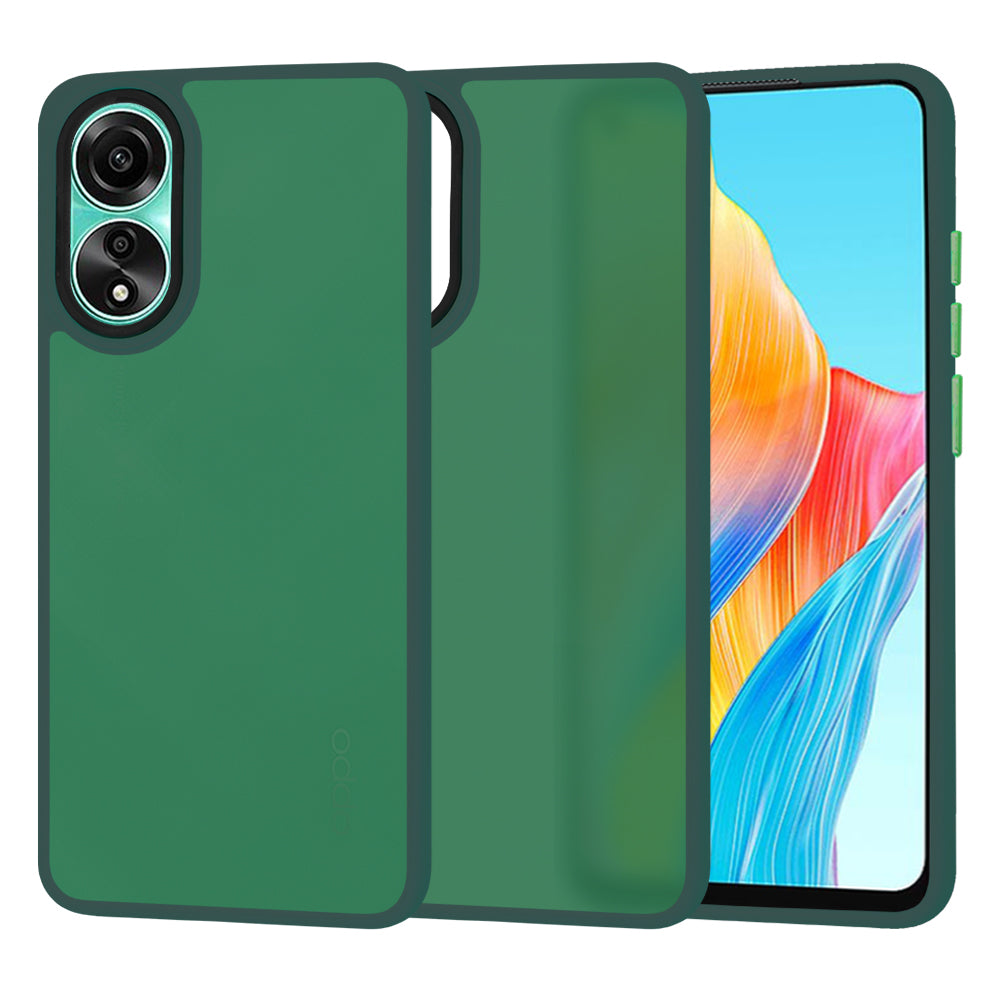 Deksel til Oppo A78 4G, Techsuit, HaloFrost, Grønn