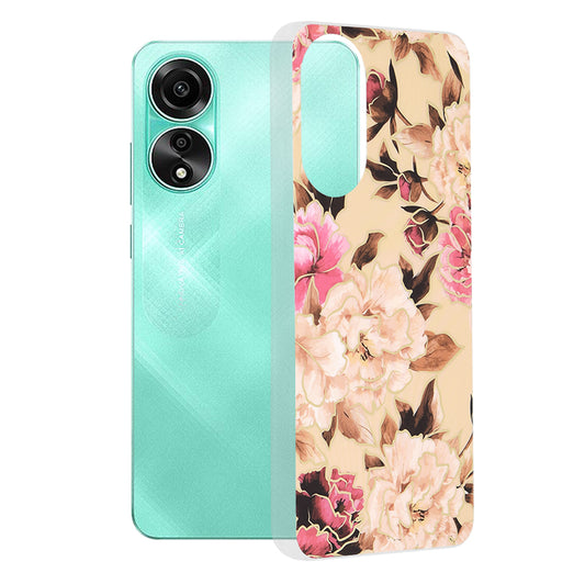 Deksel til Oppo A78 4G, Techsuit, Marble, Beige