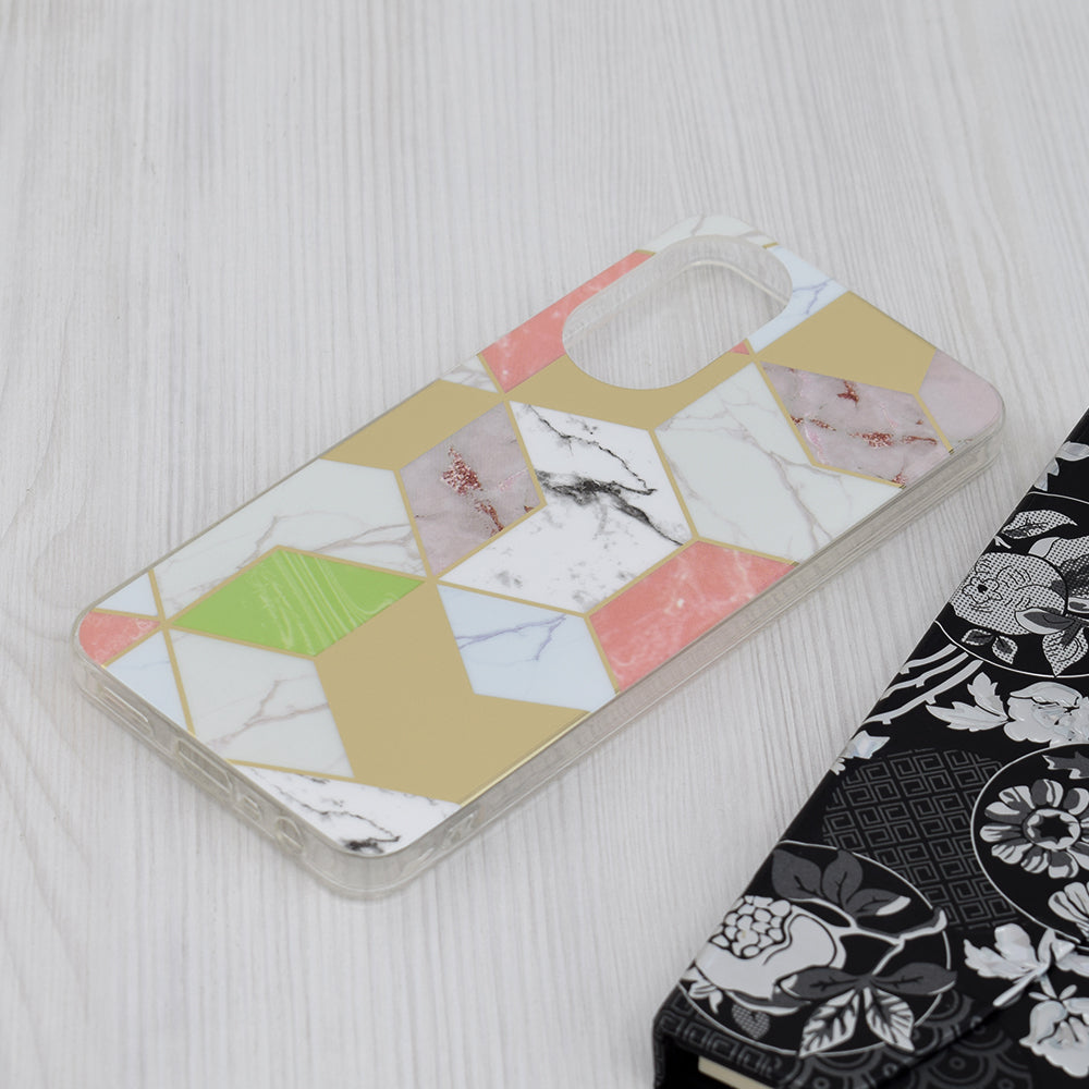 Deksel til Oppo A78 4G, Techsuit, Marmor, Lilla