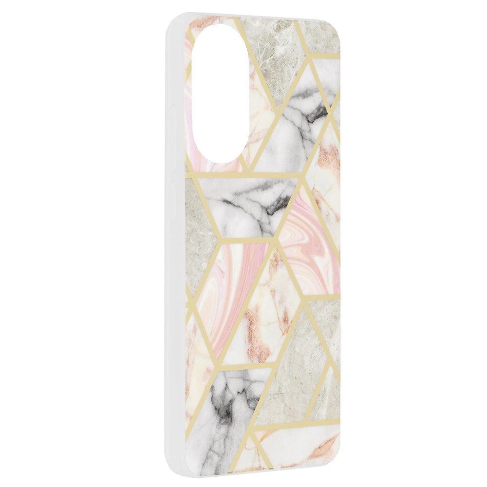Deksel til Oppo A78 4G, Techsuit, Marble, Rosa