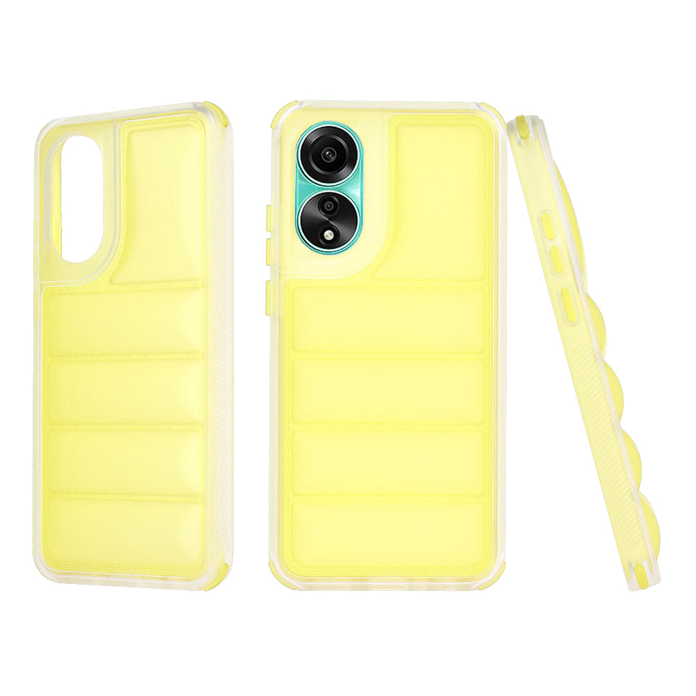Deksel til Oppo A78 4G, Techsuit, Wave Shield, Gul