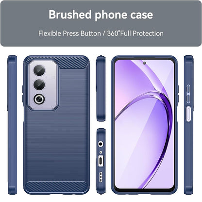Deksel til Oppo A80, Techsuit, Karbon, Blå