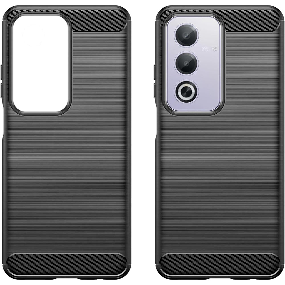 Deksel til Oppo A80, Techsuit, Karbon, Svart