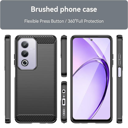 Deksel til Oppo A80, Techsuit, Karbon, Svart