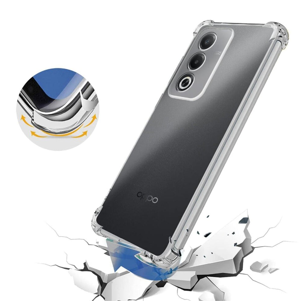 Deksel for Oppo A80, Techsuit, Støtsikker Klar, Transparent
