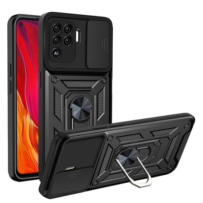 Deksel for Oppo A94 / Reno5 Lite, Techsuit, CamShield, Svart