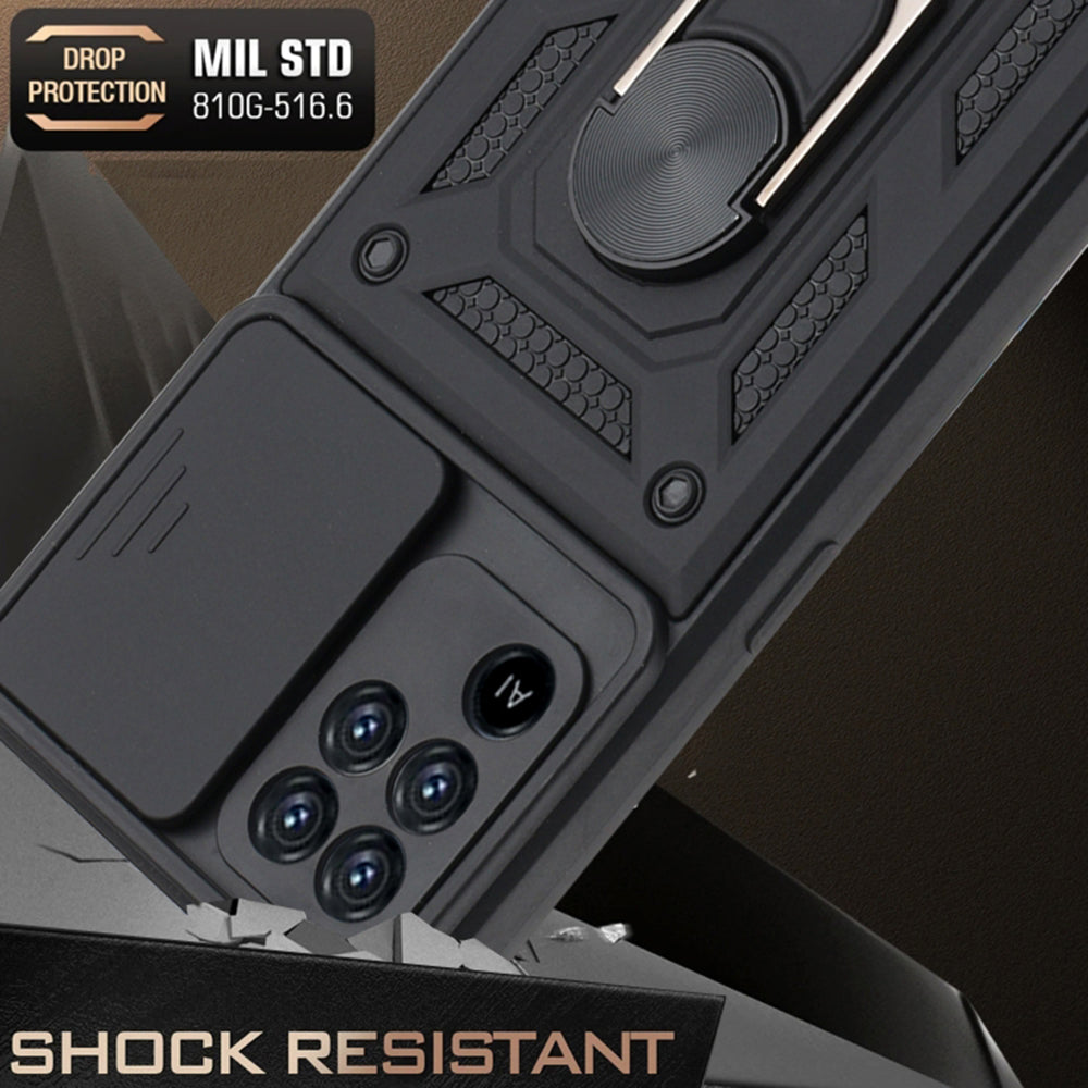 Deksel for Oppo A94 / Reno5 Lite, Techsuit, CamShield, Svart