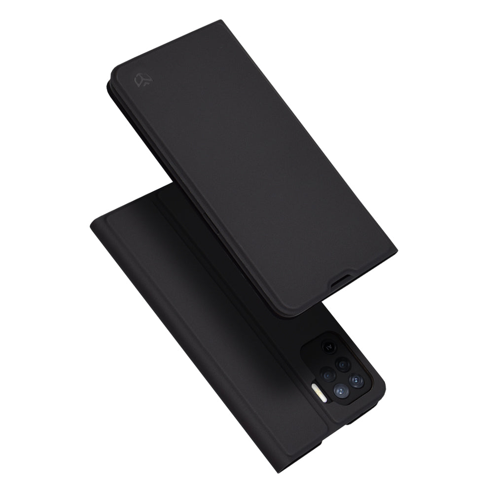 Deksel til Oppo A94 / Reno5 Lite, Techsuit, Magskin Book, Svart
