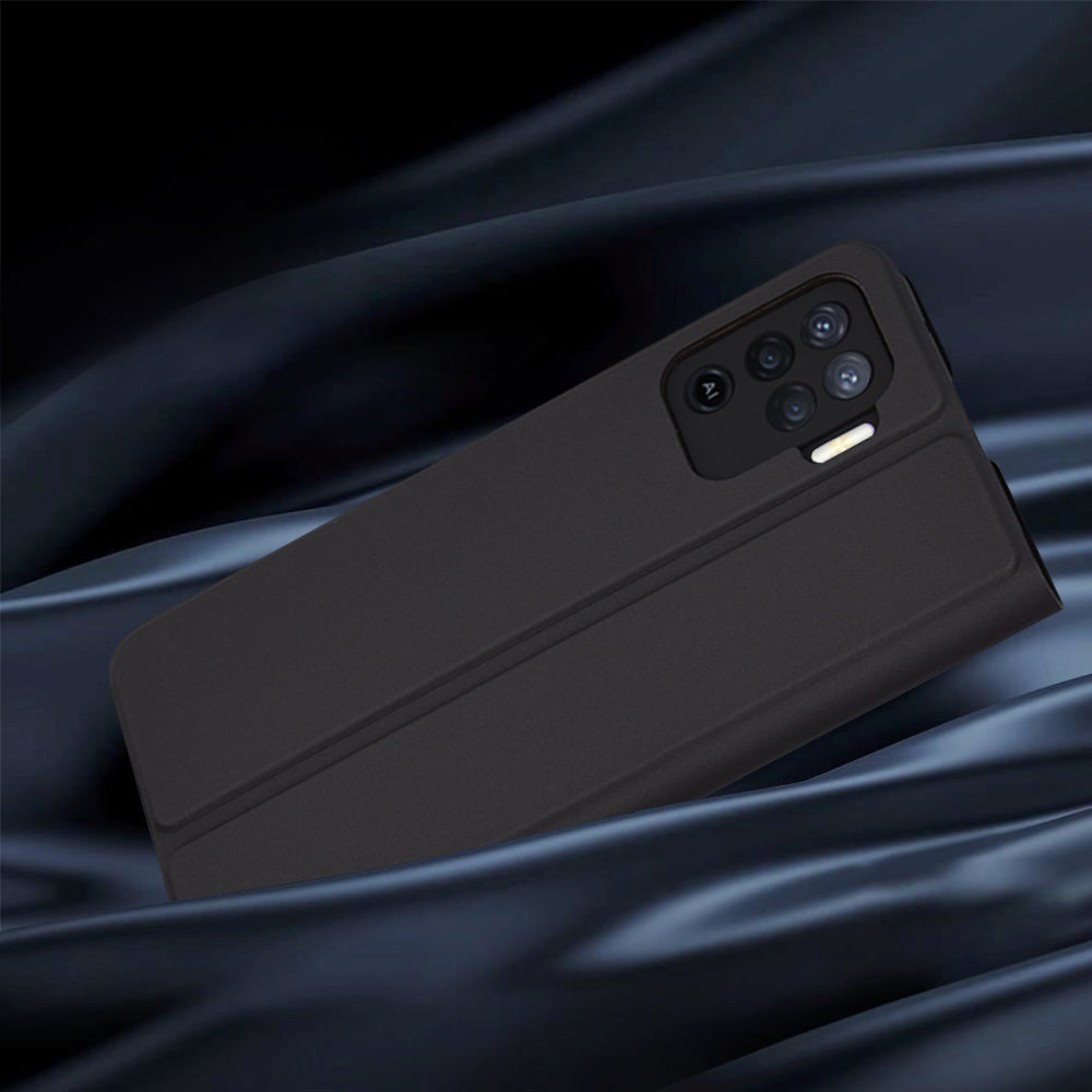 Deksel til Oppo A94 / Reno5 Lite, Techsuit, Magskin Book, Svart