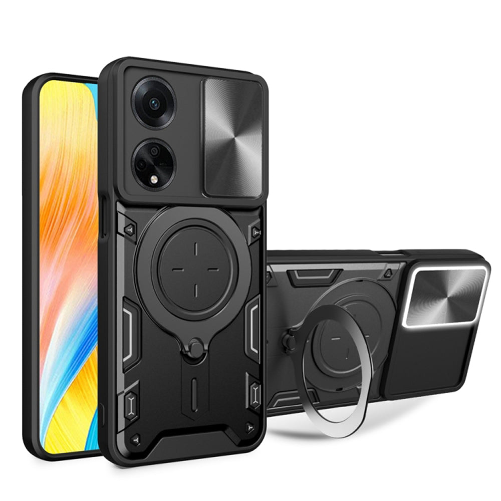 Deksel til Oppo A98, Techsuit, CamGuard Pro, Svart