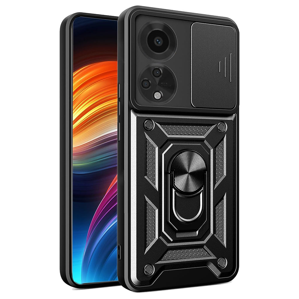 Deksel for Oppo A98, Techsuit, CamShield, Svart
