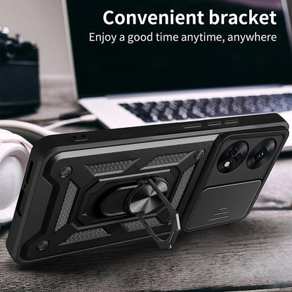 Deksel for Oppo A98, Techsuit, CamShield, Svart