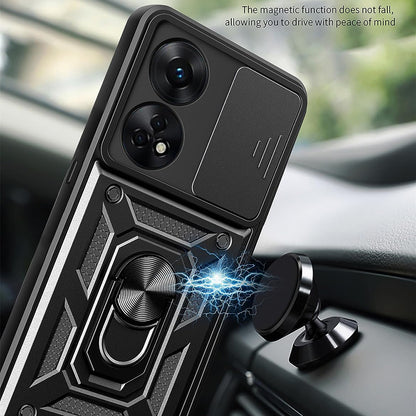 Deksel for Oppo A98, Techsuit, CamShield, Svart