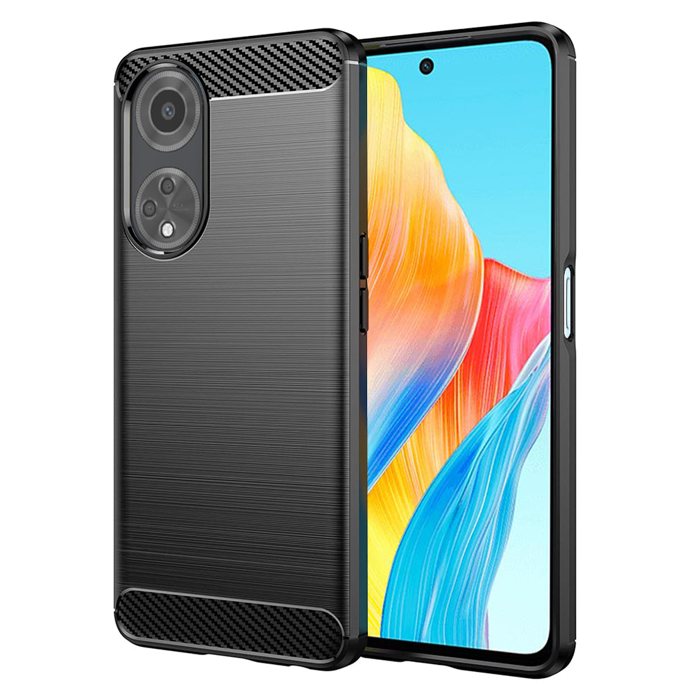 Deksel til Oppo A98, Techsuit, Karbon, Svart