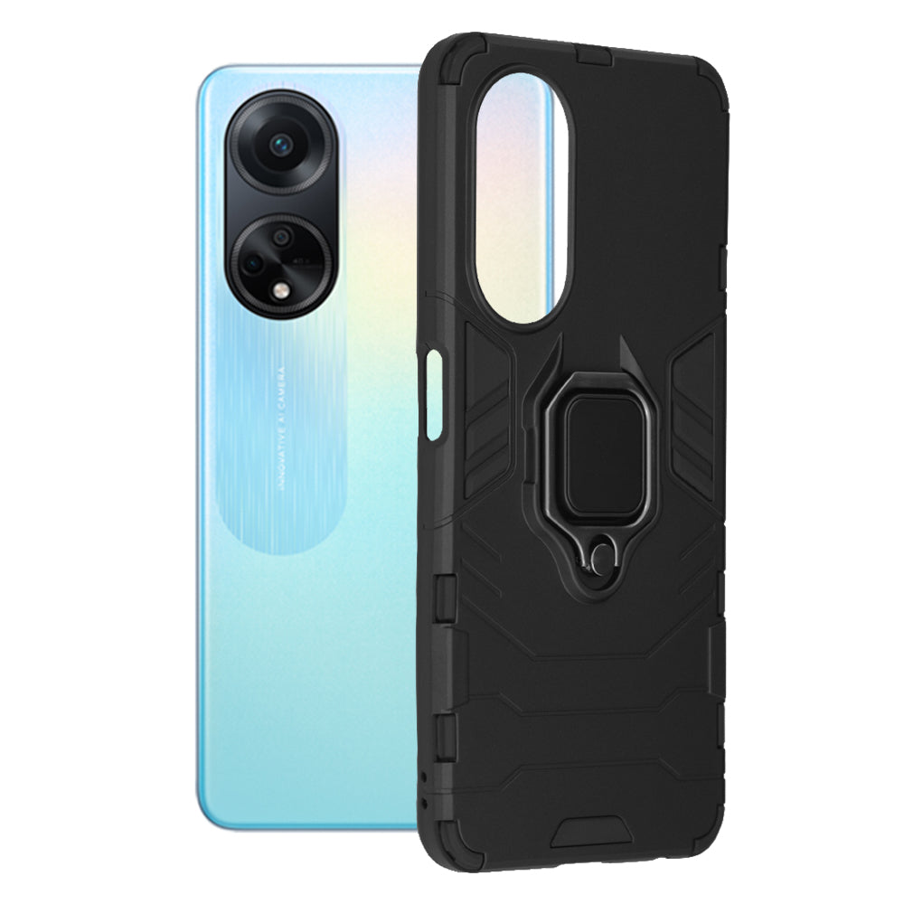 Deksel til Oppo A98, Techsuit, Shield, Svart