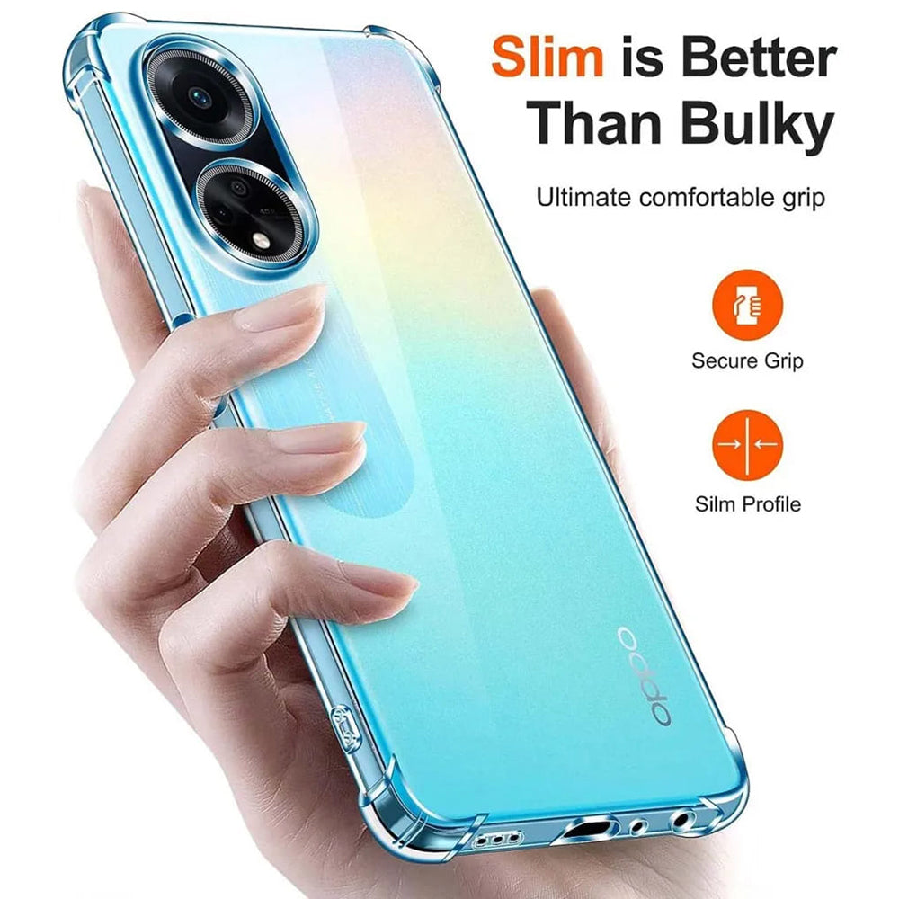 Deksel til Oppo A98, Techsuit, Støtsikker Klar, Transparent