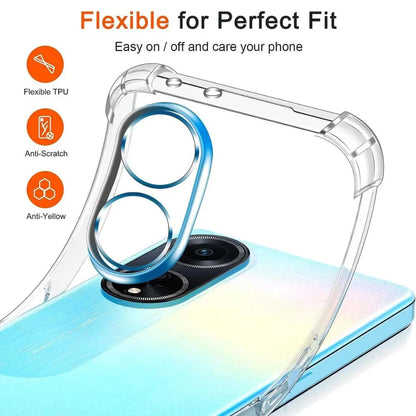 Deksel til Oppo A98, Techsuit, Støtsikker Klar, Transparent