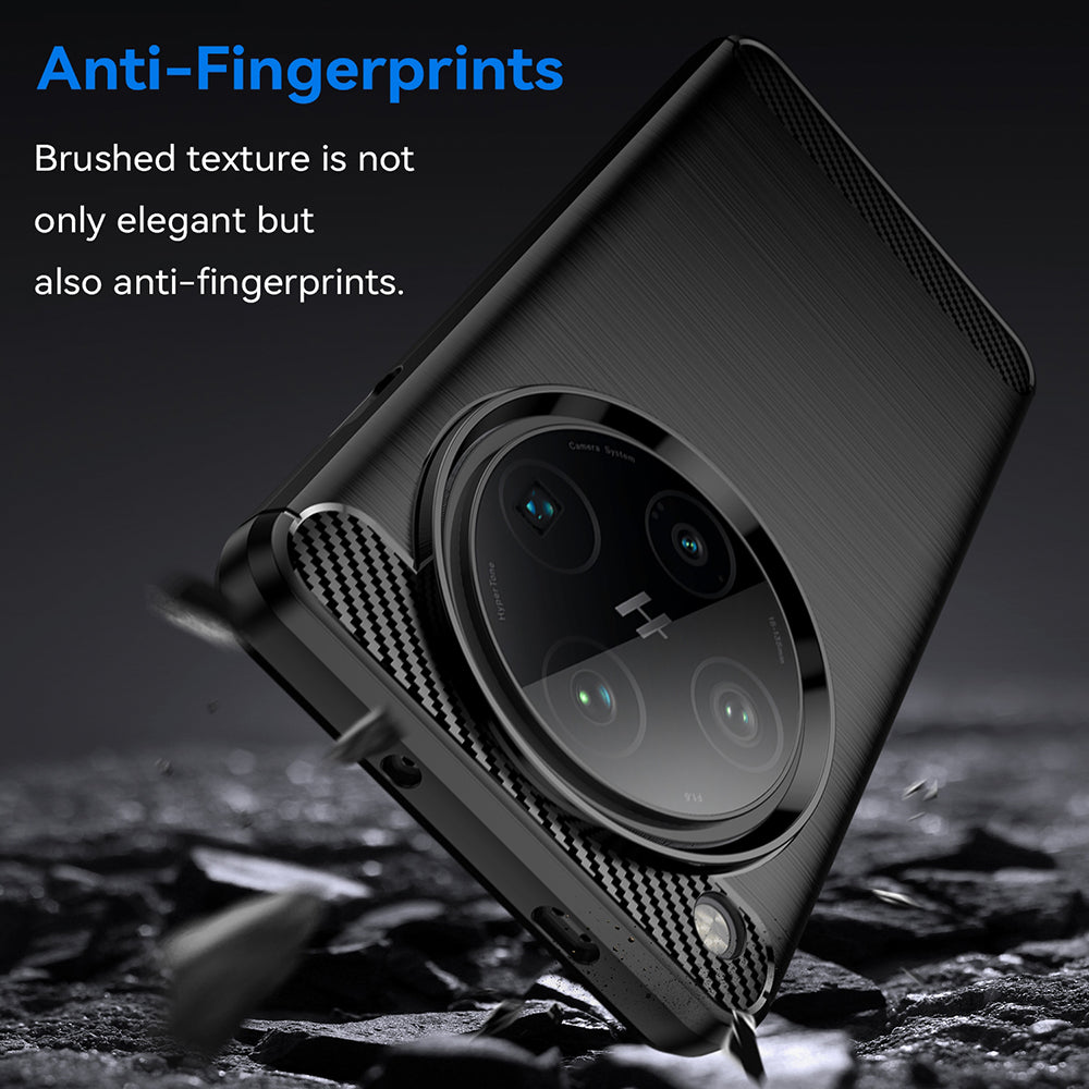Deksel til Oppo Find X8 Pro, Techsuit, Karbon, Svart